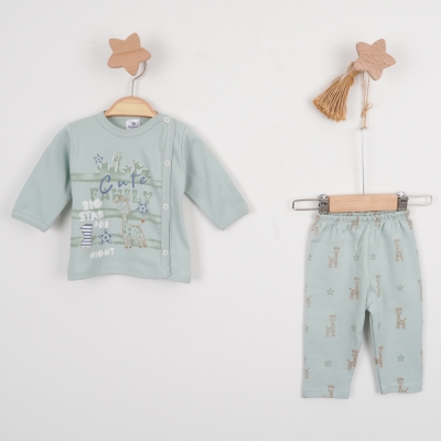 Hoppala 4425 0-3 Ay Cute Family Patiksiz Zıbın Takımı